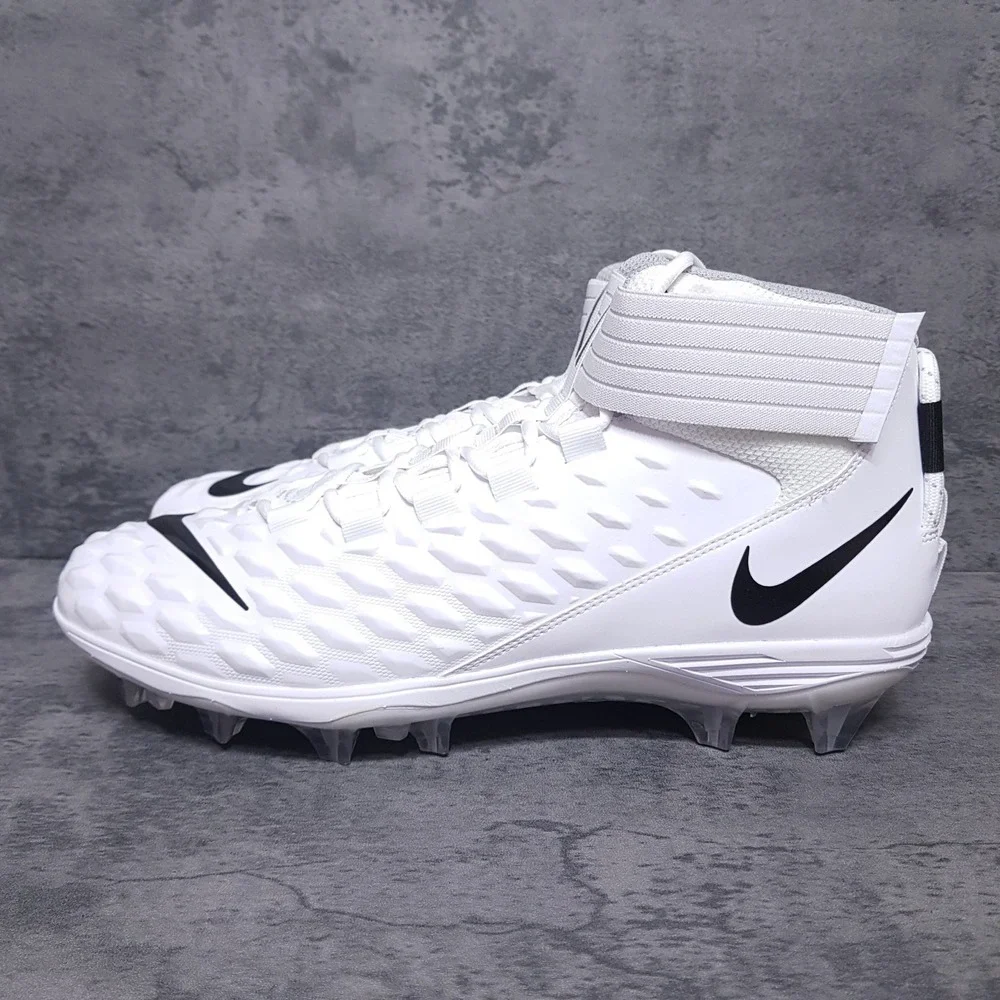 NIKE Force Savage Pro 2 Mid Football Cleats Mens 16 White AH4000-100 Lineman Nby